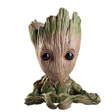 Load image into Gallery viewer, Vinyl Baby Groot Flowerpot Pen Pot Holder Plants Flower Pot Cute Action Figures Toys for Kids Gift Desktop Decoration