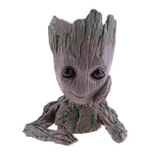 Load image into Gallery viewer, Vinyl Baby Groot Flowerpot Pen Pot Holder Plants Flower Pot Cute Action Figures Toys for Kids Gift Desktop Decoration