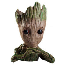 Load image into Gallery viewer, Vinyl Baby Groot Flowerpot Pen Pot Holder Plants Flower Pot Cute Action Figures Toys for Kids Gift Desktop Decoration